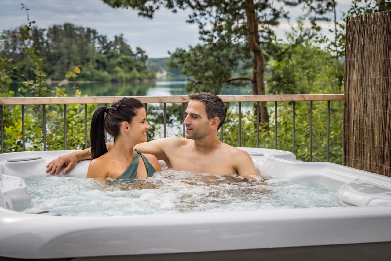 Ayurveda retreat surrounded by nature